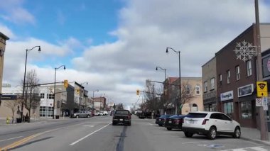 Ontario, Kanada kırsalında kış sonu