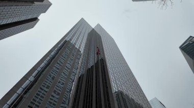 Toronto şehir merkezinde kışın sonunda