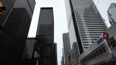 Toronto şehir merkezinde kışın sonunda