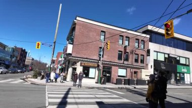 Toronto şehir merkezinde kışın sonunda