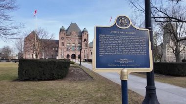 Toronto şehir merkezinde kışın sonunda