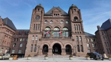 Toronto şehir merkezinde kışın sonunda