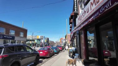 Toronto şehir merkezinde kışın sonunda