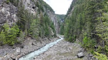 Kinbasket Gölü İngiliz Kolombiyası Yazın başında