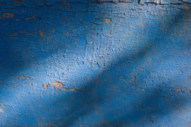 Antika ahşap koyu mavi yatay panoları. Önden Görünüm kopya alanı ile. Arka plan tasarımı için.