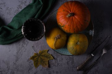 Sonbahar, hayat balkabağı dramatik bir şekilde.