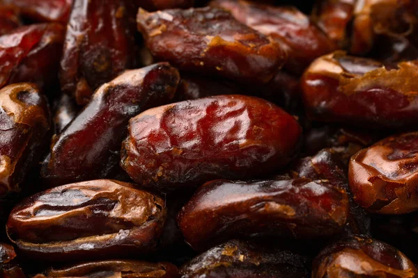 Organik kurutulmuş hurma arkaplanı. Yemek hazır..