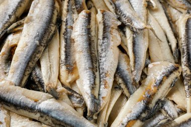 Sirkeyle marine edilmiş beyaz ançüezi kapat. Arkaplan.