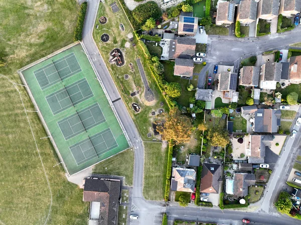 Recreation Area Houses Nearby Seen Directly Taken Drone — Stock Photo, Image