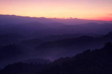 manzara fotoğraf, sabah tepelerde dağ