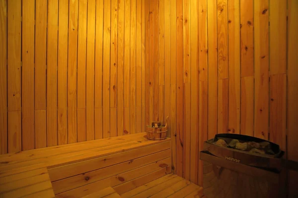 Aranżacje Wnętrz Sauna Hotelu — Zdjęcie stockowe
