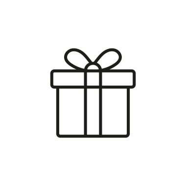 Hediye ikonu vektörü. Hediye vektör simgesi. doğum günü hediyesi.