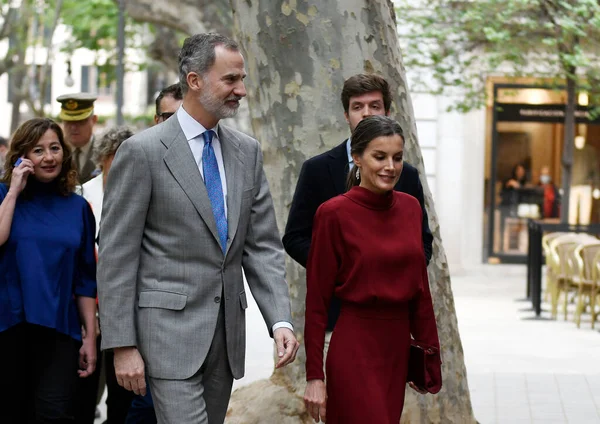 Koning Felipe Koningin Letizia Van Spanje Zullen Een Evenement Bijwonen — Stockfoto