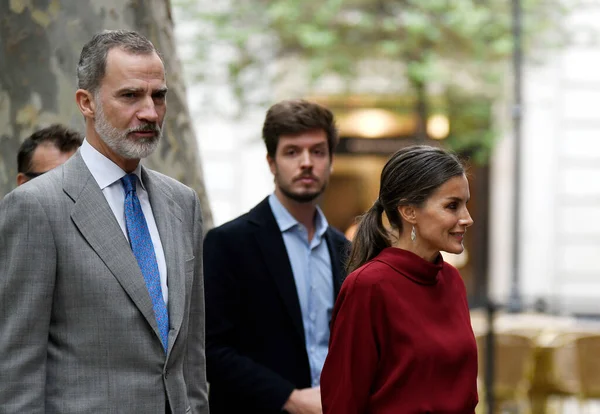 Rei Felipe Rainha Letícia Espanha Participarão Evento Palma Maiorca Abril — Fotografia de Stock