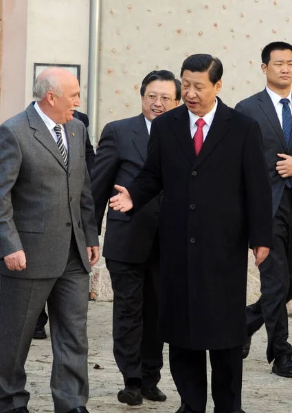 Huidige President Van China Jinping Tijdens Een Bezoek Aan Mallorca — Stockfoto