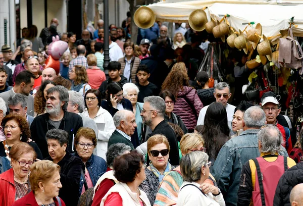 Inca Mallorca Spain November 2022 People Strolling Stalls Inca Fair — Stock Photo, Image