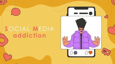 Sosyal ağlara Bağımlılık. Adam sosyal ağlardaki beğeni eksikliği yüzünden üzgündü..