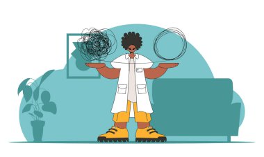 Topic Help Man with depression. The doctor unpacks the tangle of thoughts.