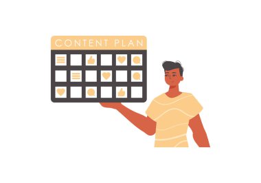 Alay, onun el yazısında memnuniyet icadı barındırıyor. Moda tarzı, Vektör İllüstrasyonu