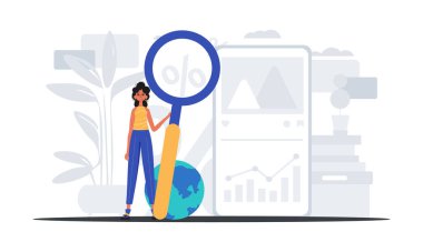 Kızı onun el yazısıyla aşırı dozda metamfetamin tutuyor. datum arama kavramı. Moda tarzı, Vektör İllüstrasyonu