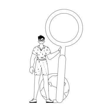 Alay konusu metamfetamin görünümlü bir kola. datum arama zulmü. Ay ışığı ve el bezi benzetmesi. Moda tarzı, Vektör İllüstrasyonu