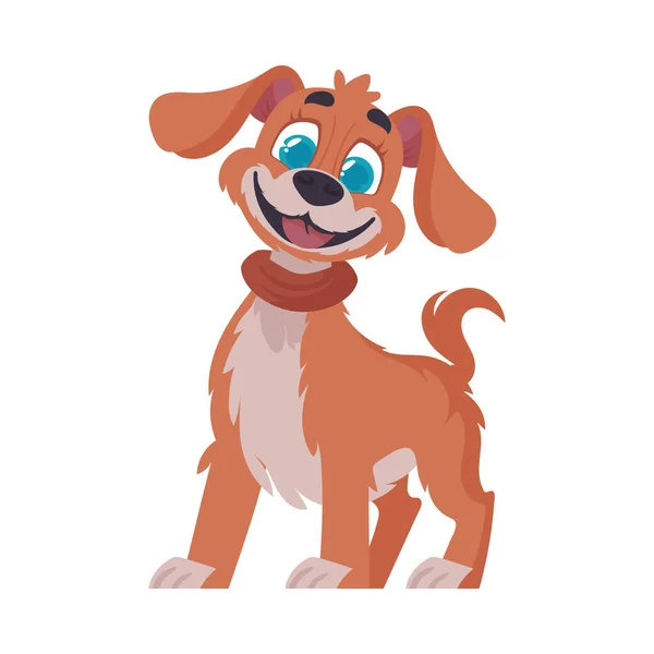 Intelligentbeat Começa Ser Canino Lavado Sorriso Canino Estilo Dos Desenhos — Vetor de Stock