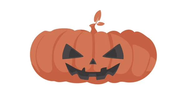 Velkou Dýni Strašidelnou Tváří Tahle Věc Skvělá Halloweenskou Párty Karikatura — Stockový vektor