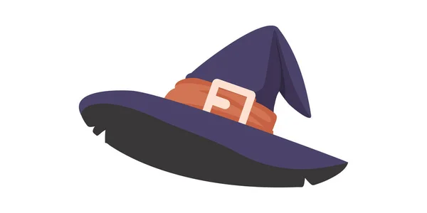 Witch Hat Really Tall Hat Witches Wear Heads Baseball Hat — Stock Vector