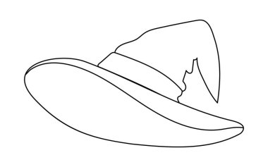 Bu şapka seni cadıya benzetecek bir Cadılar Bayramı kostümü için mükemmel..