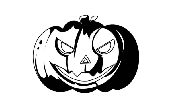 Este Símbolo Imagen Que Representa Halloween Una Calabaza Muy Grande — Vector de stock