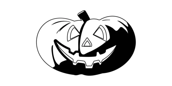 Est Image Symbole Qui Représente Halloween Une Très Grosse Citrouille — Image vectorielle