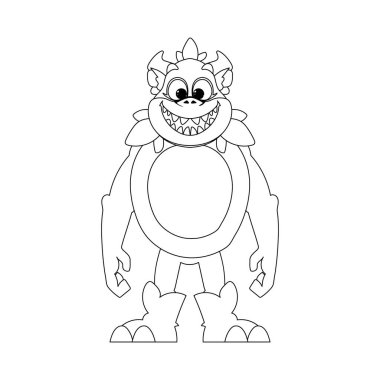 Çizgi filmdeki bu karakter diğerlerinden farklı ve eşsiz yetenekleri var. Çocuk boyama sayfası.