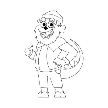 This cartoon character is special and amazing because it can do things that no one else can do. Childrens coloring page. clipart