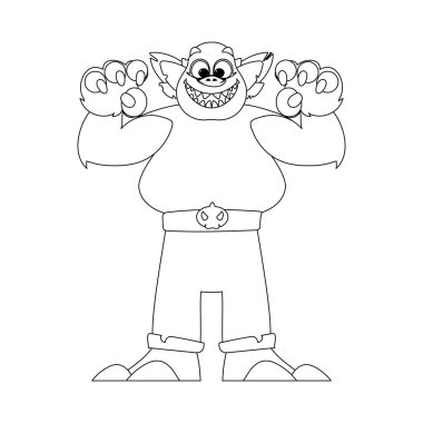 Bu çizgi film karakteri özel ve inanılmaz çünkü kimsenin yapamayacağı şeyleri yapabiliyor. Çocuk boyama sayfası.