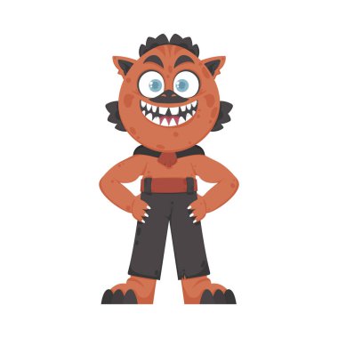 Bu yaratık komik ve beklenmedik şeyler yapıyor. Çizgi film biçimi.