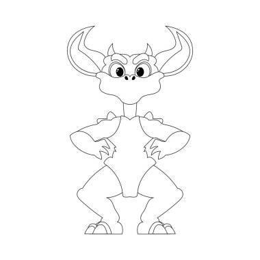 Harika, ilginç ve komik bir dinozor. Renk biçimi