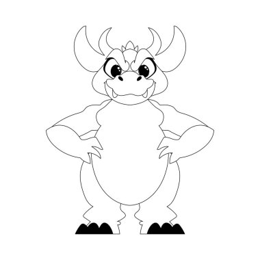 Harika, ilginç ve komik bir dinozor. Renk biçimi