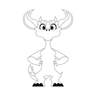 Harika, ilginç ve komik bir dinozor. Renk biçimi