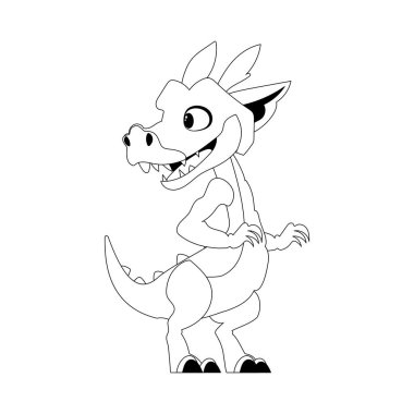 Harika, ilginç ve komik bir dinozor. Renk biçimi