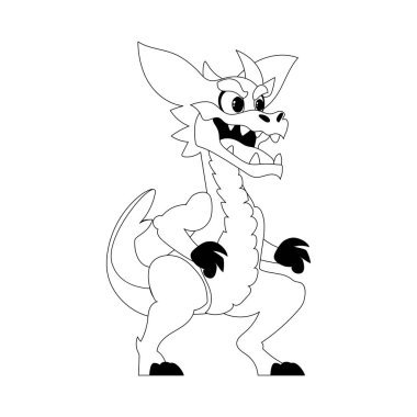 Harika, ilginç ve komik bir dinozor. Renk biçimi