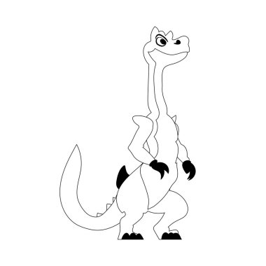 Harika, ilginç ve komik bir dinozor. Renk biçimi