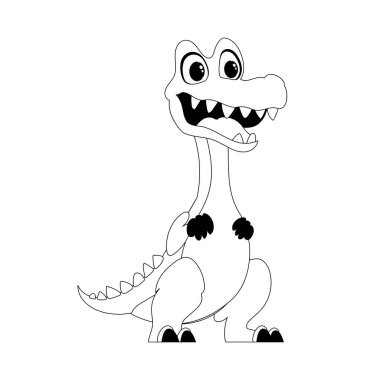 Harika, ilginç ve komik bir dinozor. Renk biçimi