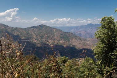 Shreenagar, Tansen, Palpa, Nepal 'den görüldüğü gibi, Shreenagar' ın çevresini çevreleyen alan