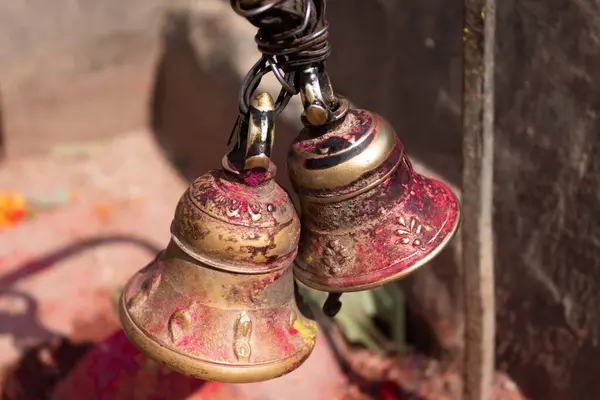 Prayer bells(Ghanti) is ringed while entering the temple which is an essential part before praying for the god and goddess