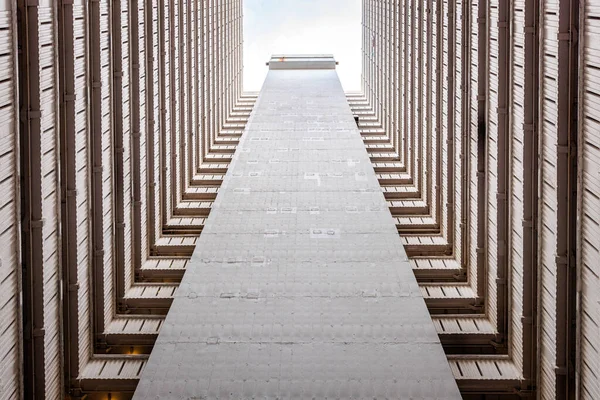 Abstrakte Architektur Außenansicht Des Öffentlichen Wohnhauses Kowloon Hongkong Niemand — Stockfoto