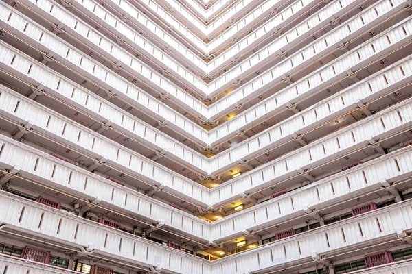 Arquitetura Abstrata Exterior Habitação Pública Kowloon Hong Kong Ninguém — Fotografia de Stock