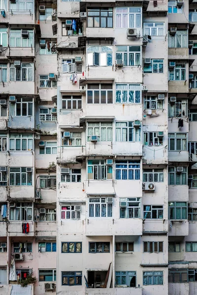 Παλιό Πολυσύχναστο Διαμέρισμα Στο Quarry Bay Χονγκ Κονγκ Ημέρα — Φωτογραφία Αρχείου