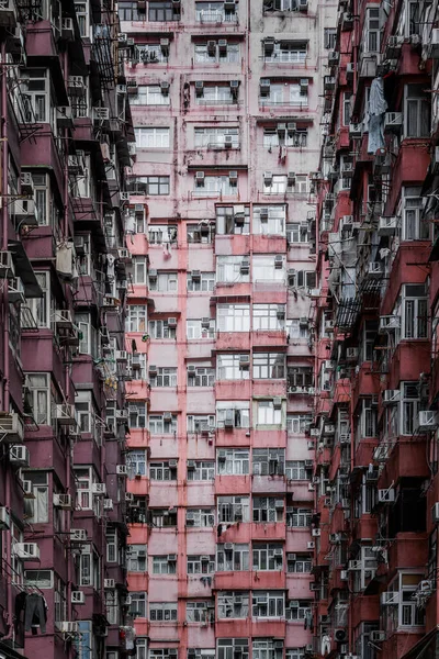 Quarry Bay Hong Kong Gündüz Vakti Kalabalık Bir Apartman Dairesi — Stok fotoğraf