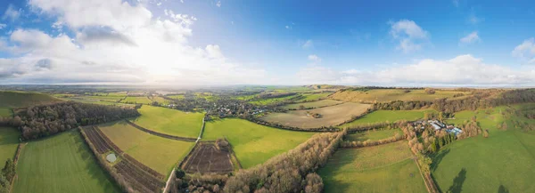 stock image beautiful hill and landscape near Pewsey, South of England, United Kingdom, winter daytime