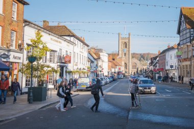 Henley-on-Thames şehir merkezi, Yaz Gündüz, İngiltere